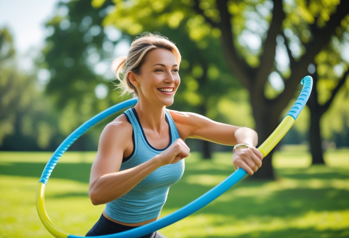 Kombiner din træning med en sjov hulahopring til leg